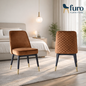 Premium brown quilted accent chair by Furo Furniture