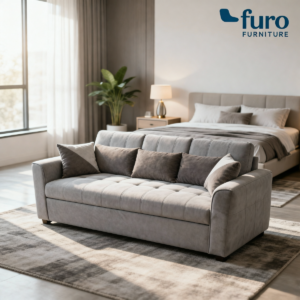 Modern grey 3 seater sofa by Furo Furniture