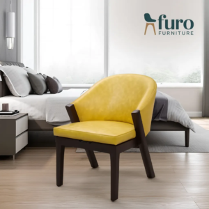 Yellow single seater sofa for living room by Furo Furniture