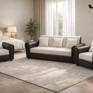 Furo Furniture luxury 3+1+1 cream brown sofa set for living room