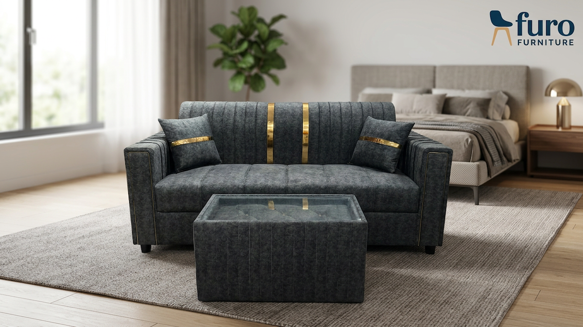 furo-furniture-royal-midnight-3-seater-sofa-center-table Royal midnight 3 seater sofa set with center table by Furo Furniture
